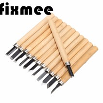 우드카빙키트 목공용 조각도 조각칼 세트 DIY 공예 도구 12 개/세트 기본 목판에 대한 손 나무 조각 끌 칼 빈티지 가우징 나무 작업 조각