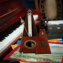 [sq70메트로놈] 빈티지 엔틱 원목 메트로놈 미나토 Noguchi Works Minato Wooden Metronome