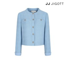 JJ지고트 커프스 디테일 크롭 트위드 재킷 GN9A0JKJ5