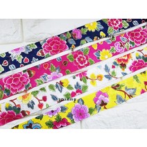 바느질하기 좋은-40mm 매화한복원단리본/예단포장, 하늘1마