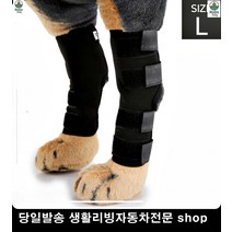 대형견관절수술 반려견슬개골인대관절 슬개골약한반려동물 반려견수술후산책 반려견슬개골보호대 슬개골보호대, 블랙