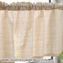 가림막 실커튼 문발 일본 블랙 아웃 하프 커튼 주방 짧은 빈티지 프린트 코튼 린넨 레이스 찬장 헤드 침실