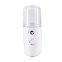 충전식 분무기 고압 압축 엔진 동력 연막 USB 미스트 페이셜 스프레이어 가습기 보습 페이스 스티머 미용 기기 얼굴 스킨 케어 도구, [01] white