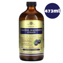 솔가 액상 칼슘 구연산 마그네슘 시트레이트 비타민D3 블루베리맛 473ml, 블루베리