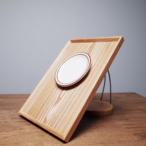 팜스키친 초강력 논슬립 직사각 우드 트레이 카페 나무쟁반, 소