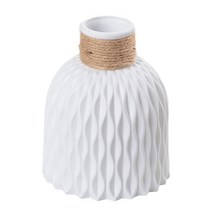 프리츠한센 이케바나 도자기 화병 항아리 플라스틱 꽃병 농가 멀티 컬러 장식 웨딩 센터 피스 살롱 홈, [01] white