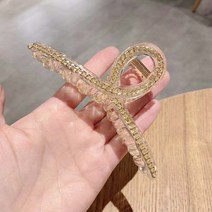 꼬임 머리 올림 머리 반 묶음 명품 대형 헤어핀 집게핀
