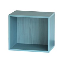 양지가구 공간박스1단 책장 책장 책꽂이 수납장 교구장 정리함 공간박스 양지책장 어린이집 유치원 공간정리 틈새장 3단책장 원목책꽂이 삼나무 조립형 전면책장 칼라박스, 09.공간1단 하늘