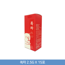 퍼스트헬스케어 쏙차 쏙빼먹는 분말스틱차, 2.5g, 15개