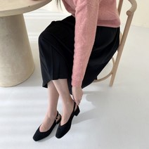 라라온 들랑 브이 스웨이드 슬링백