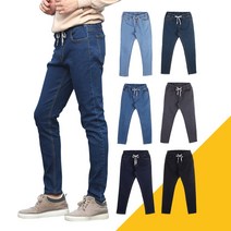 빅사이즈 밴딩 스판 남자 청바지 ( S M L XL 2XL 3XL 4XL )