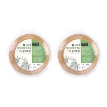 스타 에어프라이어용 자연 종이호일 23cm 50p, 2개