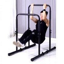 WRGD 미니 홈트 평행봉 베이스바 실내 철봉 풀업 다기능 푸시업 브래킷, 조정 연결 120cm 블랙