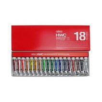 홀베인 Holbein HWC 아티스트 수채화 5ml 12~60색깔세트, 18색 세트
