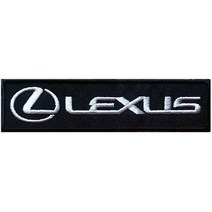 와펜 D737 - LEXUS 사각 실버 마크 패치