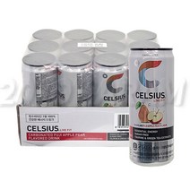 셀시어스 오리지날 스파클링 후지 애플 페어맛 325ml 12개 코스트코 에너지 드링크 비타민 음료
