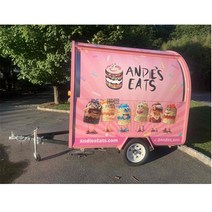 모바일 커피 아이스크림 카트 스낵 푸드 카트 미니 푸드 트레일러 커피 카트 판매 CE DOT, 한개옵션0