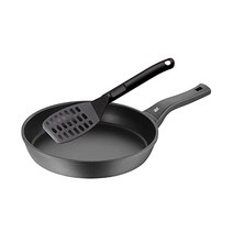 WMF Permadur 프리미엄 인덕션 프라이팬 28 cm 주걱 포함 알루미늄 코팅 플라스틱 손잡이 화염 개미