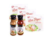 라이스 페이퍼 16cm 100g x 3p + 타이시아 월남쌈 소스 175g + 피넛 월남쌈 소스 175g 세트, 12세트