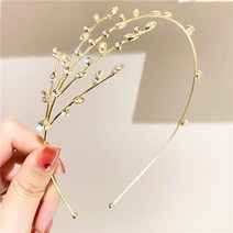 Barnidi 대한민국 동대문 패션 감각의 심플 큐빅 버들머리 테두리 디자인 메쉬 인스 헤어