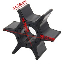 선외기 카누 개인요트 전기선외기 선외기낚시 바다고무보트 가이드 모터 소형고무보트 선외기 엔진 새로운 워터 펌프 임펠러 6 블레이드 67F-44352-01 야마하 F75