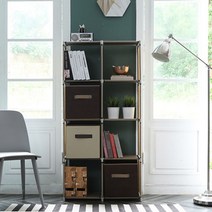 심플 철제수납장 다용도 수납가능한 책장 선반 프레임 수납장, 민트