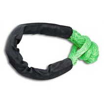 합성 오프로드 트레일러 로프 소프트 족쇄 SUV 복구 견인 견인 스트랩 파손 도구, 녹색