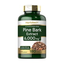 호바흐 파인 바크 소나무 추출물 6000mg 180캡슐 / Horbaach Pine Bark Extract 6000mg 180Capsules