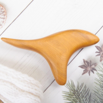 목소장 물소뿔 괄사 마사지 도구 경락, A04)장미목 지압 괄사 1호, 1개