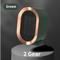 휴대용전기히터 usb충전 미니 휴대용 책상 전기 히터 1200W 팬 PTC 세라믹 난방 공기 송풍기 집 사무실용 기계 겨울용, 03 Green 2 Gears_01 EU