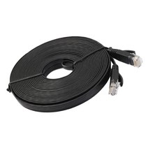 이더네트 케이블 CAT6 네트워크 접속 코드 인터넷 Cat.6 철사를 위한, 블랙, 3 미터, 플라스틱