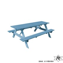 공원벤치 테라스 야외용 정원 평벤치 등받이 카페 의자 야외 파크 발코니, 점프수트/길이120폭60높이60블루/두께3cm