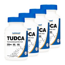 뉴트리코스트 TUDCA 투드카 250mg 캡슐, 60캡슐, 4개, 단품