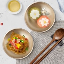 다과접시 과자 그릇 간식 각인 반찬기 유기 반찬그릇, 상세페이지 참조, 상세페이지 참조