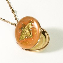 사진목걸이 HummingBird 097 Bee 25mm 인생아이템 로켓 빈티지 목걸이 각인전사
