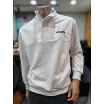 지프 Jeep 남녀공용 반넥 절개 지퍼 맨투맨 JN1TSU838