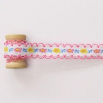 도토리디자인 연분홍 미니가든 보헤미안리본90cm 미니스커트