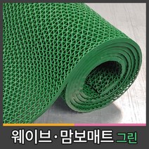 월드그린 미끄럼방지 현관매트 발매트 바닥매트 앤트랩 웨이브매트, C타입 그린
