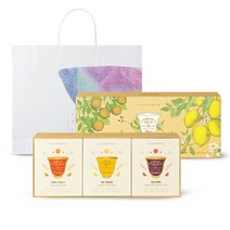 쌍계명차 푸르트허그 콤팩티 3종 세트 + 쇼핑백, 오렌지 루이보스 + 레몬 캐모마일 + 자몽 블랙티, 45세트