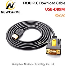 plc케이블 2세트단 FX3U PLC To 케이블 USB RS232 COM 포트 직렬 PDA 9 DB9 핀 Windows 7 8.1 XP Vista Mac, 한개옵션0
