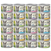 미우와우 고양이 흰살 참치캔 80g 24개 세트 (6종 콤보/ 맛선택), 흰살 참치&치킨