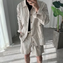 스트릿제이 썸머 로그 린넨 자켓