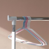 세탁실 얇은 컬러 가벼운 철옷걸이 10p 셔츠 옷장, 심플 철 옷걸이 10P 세트