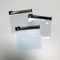 악세사리 미니지퍼백 8.5 x 8cm PVC슬라이드지퍼 투명/반투명, 50장, 반투명