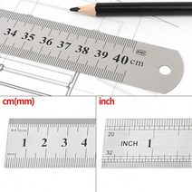 도면 스케치 양변 40cm 메탈자 업무 목공 중학생