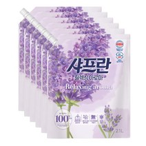 샤프란 섬유유연제 아로마 리필 2.1L 6