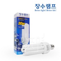 장수램프 삼파장 전구 EL 30W E26 안정기내장형, 주광색