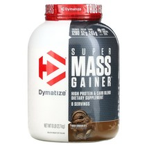 Dymatize 슈퍼 매스 게이너 Super Mass Gainer 리치 초콜릿 6 파운드 2.7kg, 1PACKAGE, 상세참조