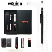 비싼샤프 고급샤프 Rotring-800 + PDA 기계식 전문 활동 연필 세트 정전용량 펜 스타일러스 0.5/ 0.7mm 개, 01 0.5mm black set