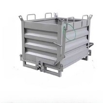 지게차 폐기물 보관함 박스 적재함 철제 작업장, 상세 페이지 참고, 1000x800x1150 블루